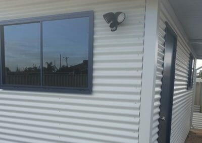 Residential shed with window