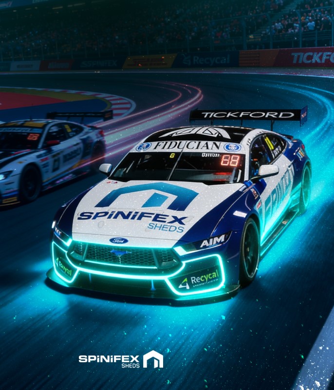 Spinifex sheds car racing